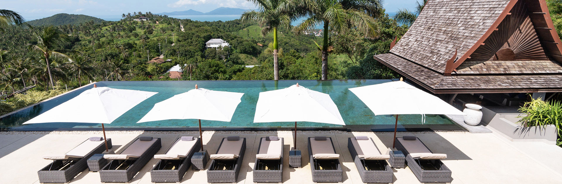 Suralai - sun loungers and awesome view